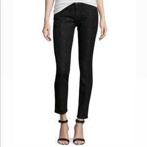 NWOT Current/Elliot Slim Fit Lace Jeans Black
